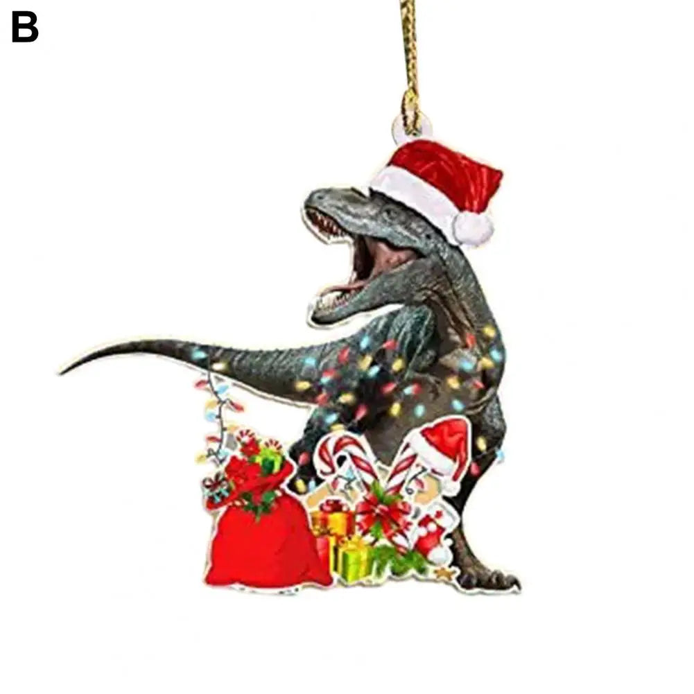 Cute Christmas Tree Decorations Christmas Tree Ornaments Festive Dinosaur Tree Ornaments Eco-friendly Acrylic for Christmas