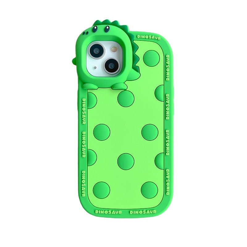 Green Dinosaur Lens For 11 Phone Case Iphone12ProMax1314 prosilicone Case