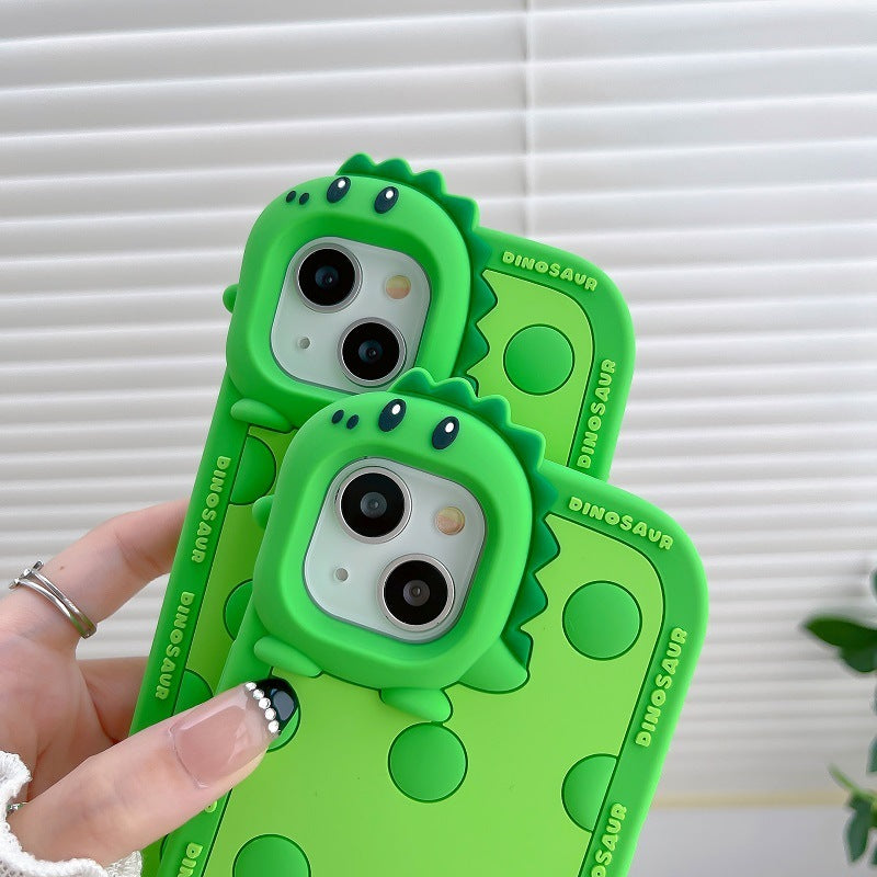 Green Dinosaur Lens For 11 Phone Case Iphone12ProMax1314 prosilicone Case